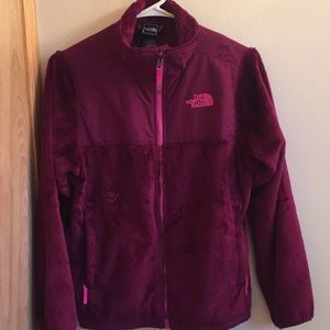 Fuzzy fleece jacket my North Face